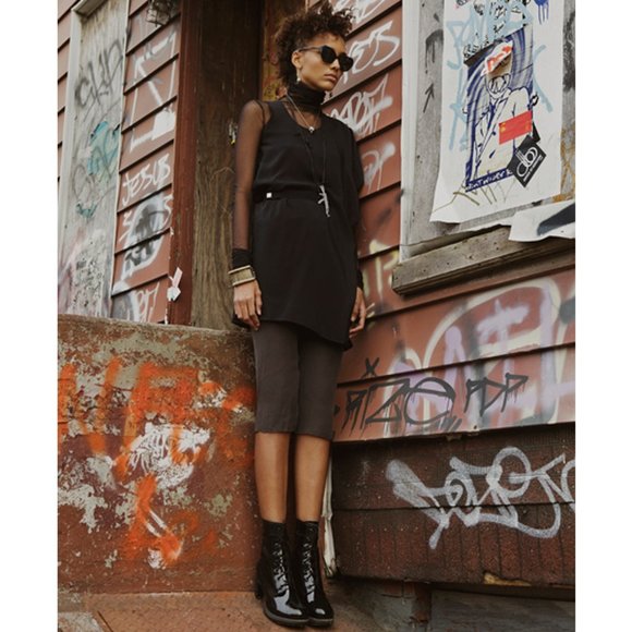 MARGARITA SAPLALA Barneys Black Asymmetrical Dress - Picture 7 of 7